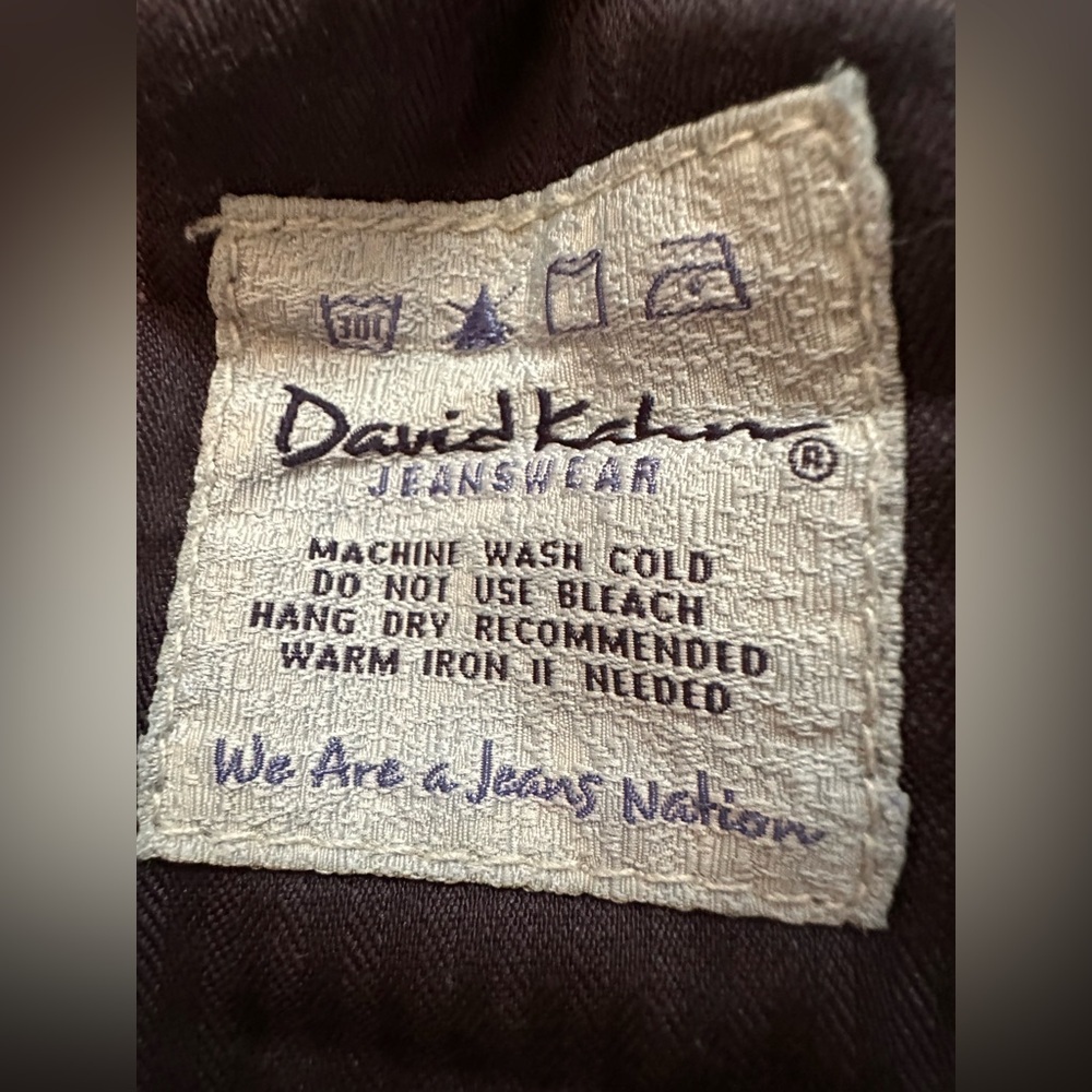 David Kahn Jeanswear Blue Denim CAPRI Jeans Womens Size 6 Zip Button - Picture 9 of 15